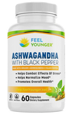 Organic Ashwagandha 1300mg with Black Pepper